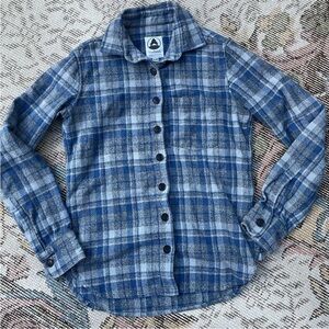 Tradlands Boulder Flannel in Blue EUC